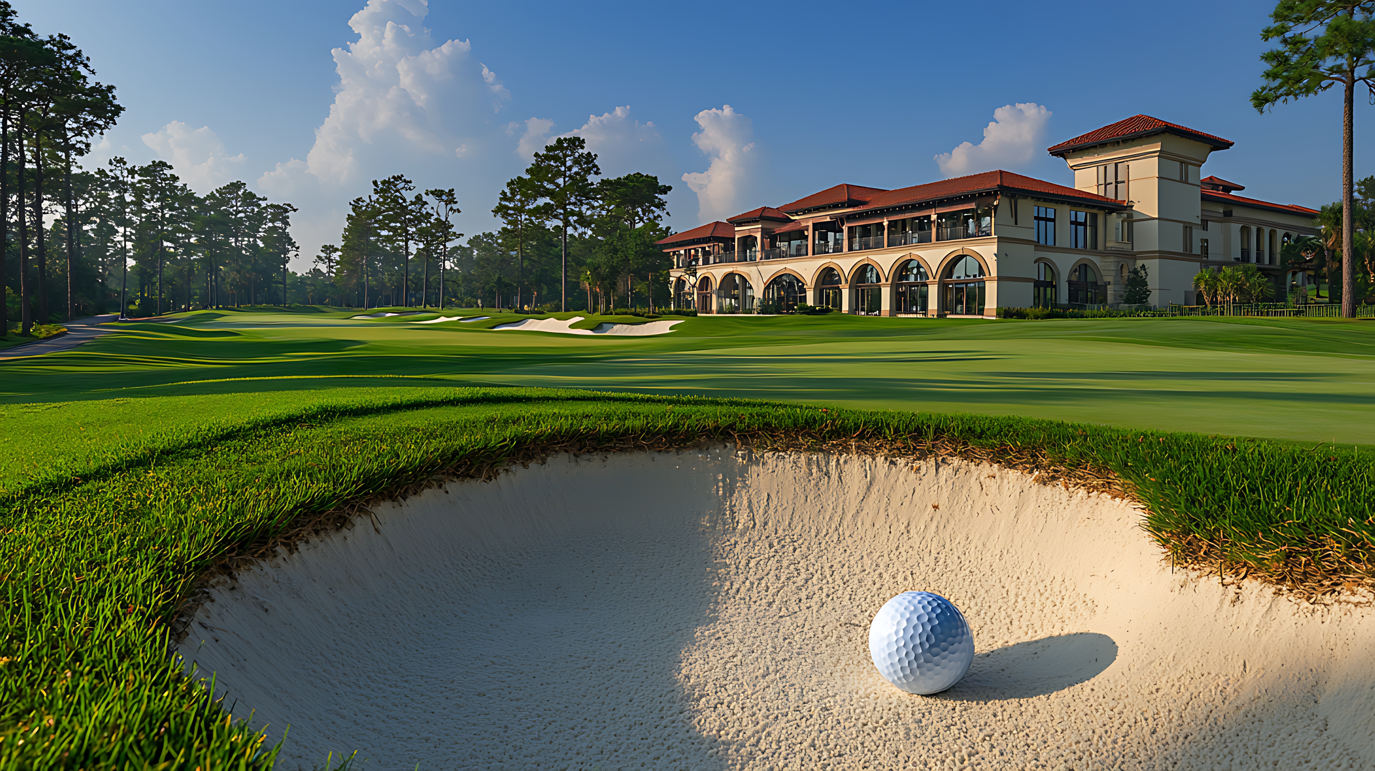 Amenities including pool, courts, green spaces and road network